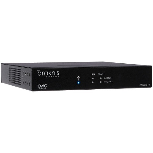 Araknis Networks AN-220-RT Single-WAN Router Multi-Gigabit VPN
Araknis network device on a white background