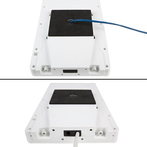 Araknis AN-520-AP-O Wi-Fi 6 Outdoor Access Point PoE+ 3000Mbps
White electronic device with black components on a white background