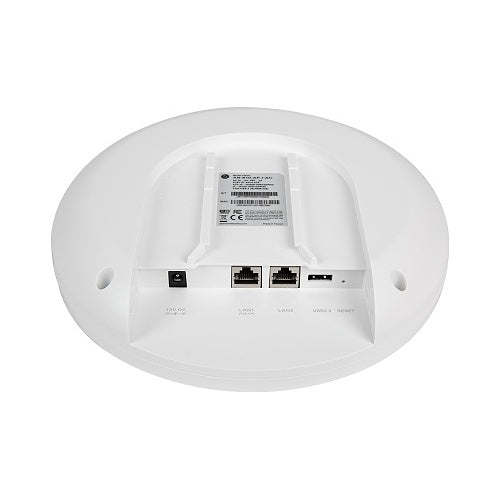 Araknis Networks AN-810-AP-I-AC Indoor WiFi Access Point 2600Mbps
White electronic device with ports and labels on a white background