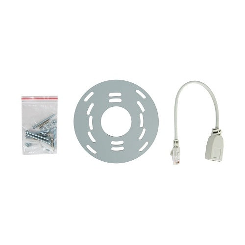 Araknis Networks AN-810-AP-I-AC Indoor WiFi Access Point 2600Mbps
Light fixture components including a disc, cable, and small hardware pack on a white background