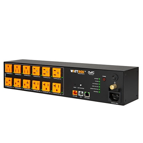 WattBox WB-820-IPVM-12 Smart IP Power Conditioner 20A 12-Outlet Front