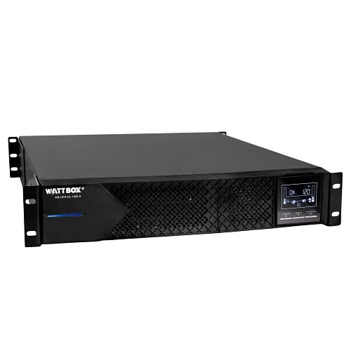 WattBox WB-UPS-OL-1000-8 Online Double Conversion UPS 1000VA 8 Outlets
Black power supply unit with digital display on a white background