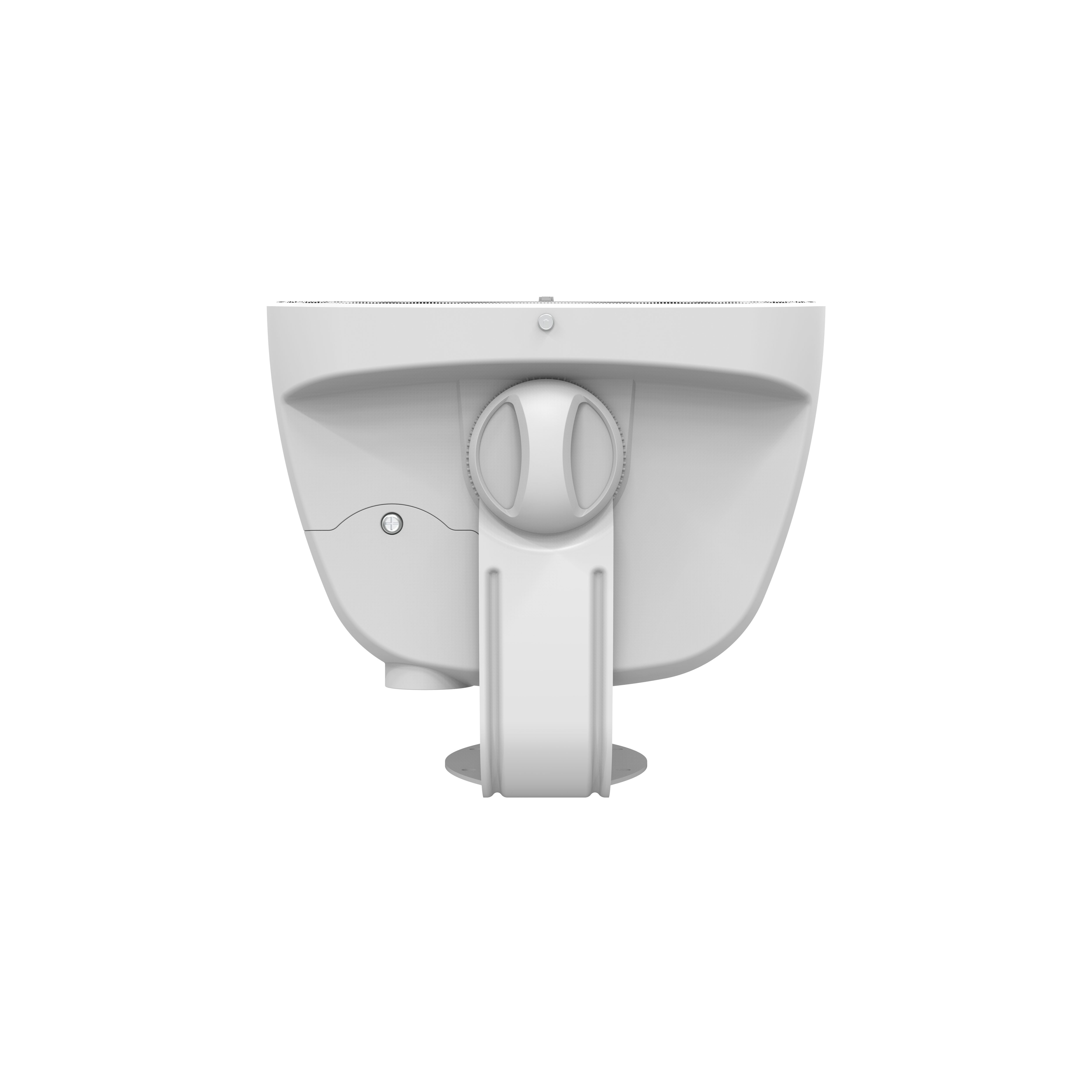 White speaker on a white background