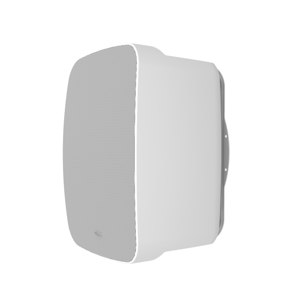 Klipsch RSM-800 8 Inch Outdoor Titanium Speaker All-Weather Pair
White outdoor speaker on a white background