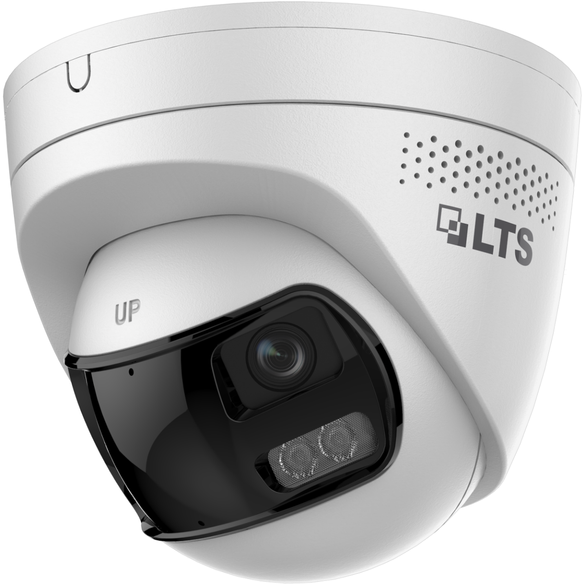 LTS LTCMIP398PW-2SDL 8MP Panoramic Active Turret Security Camera
White LTS security camera on a white background