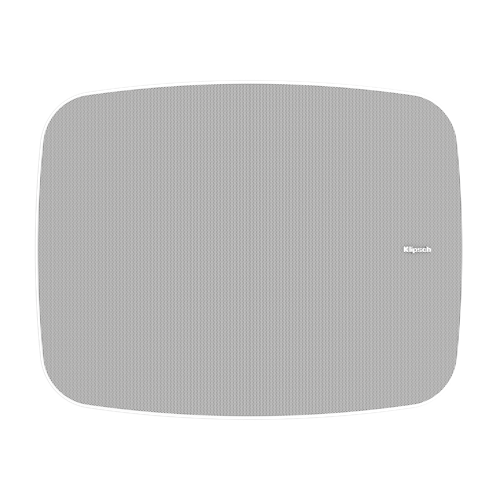 Klipsch RSM-800 8 Inch Outdoor Titanium Speaker All-Weather Pair
White with a Klipsch logo on a white background