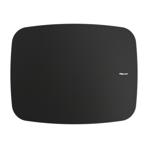 Klipsch RSM-800 8 Inch Outdoor Titanium Speaker All-Weather Pair
Black outdoor speaker with Klipsch logo on a white background