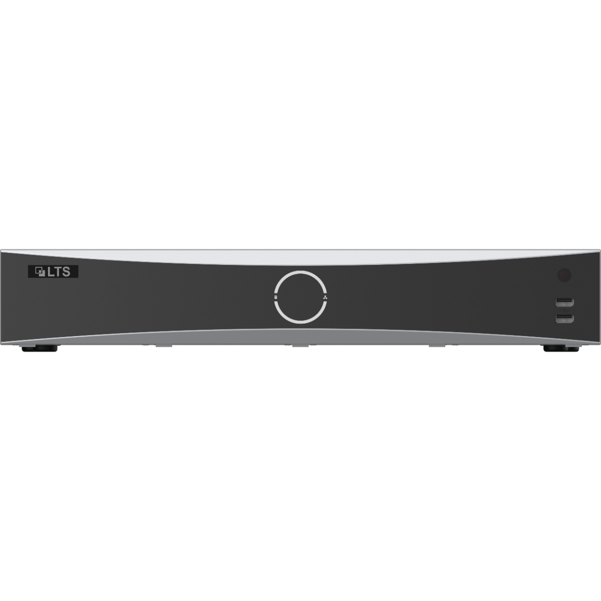 LTS LTN8916D-P16N Platinum NVR 16 Channel 8K PoE VCA 32MP
Black electronic device with a circular design on a white background