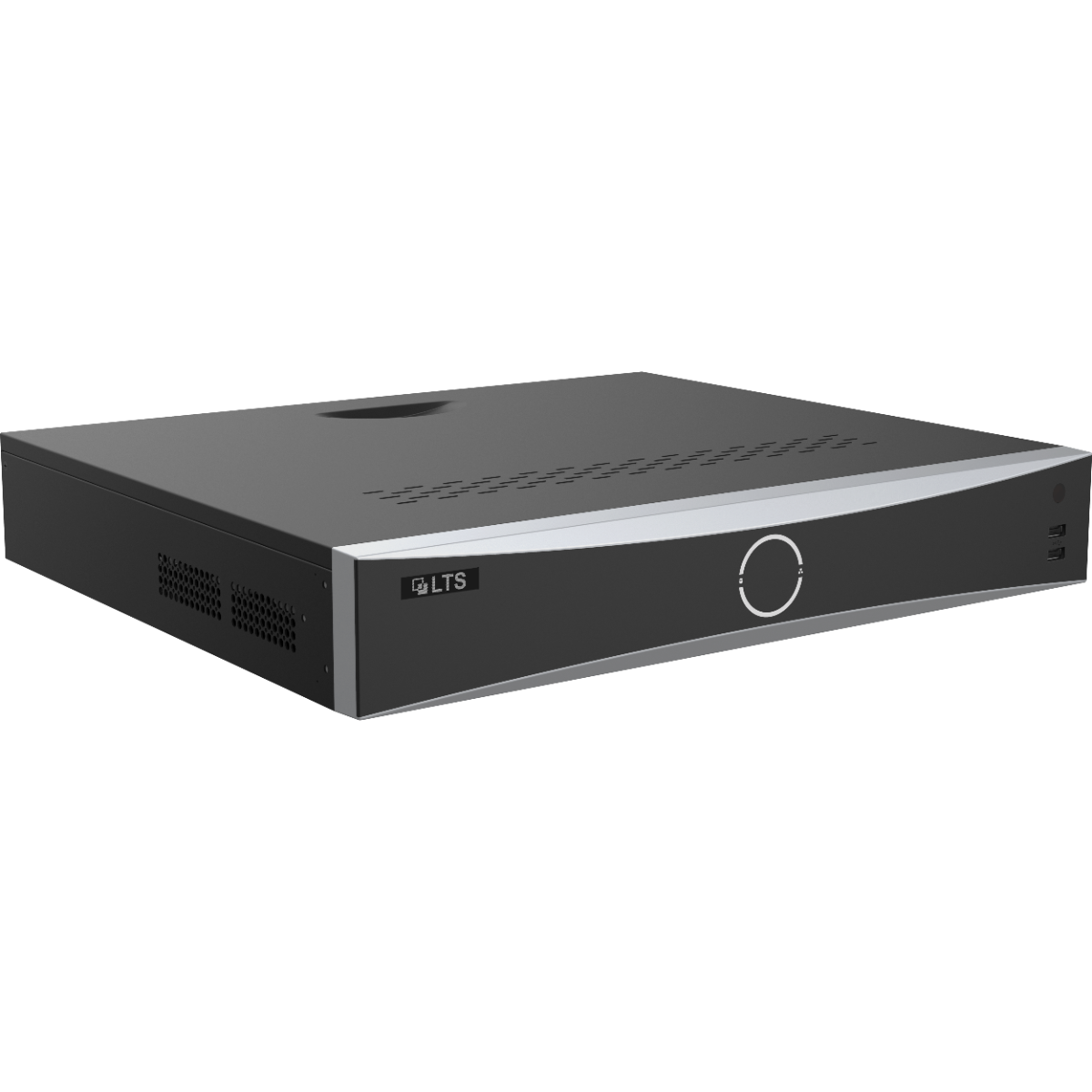 LTS Platinum LTN8932D-N Smart AI VCA 4K NVR 32-Channel Recorder
Black electronic device with 'LTS' branding on a white background