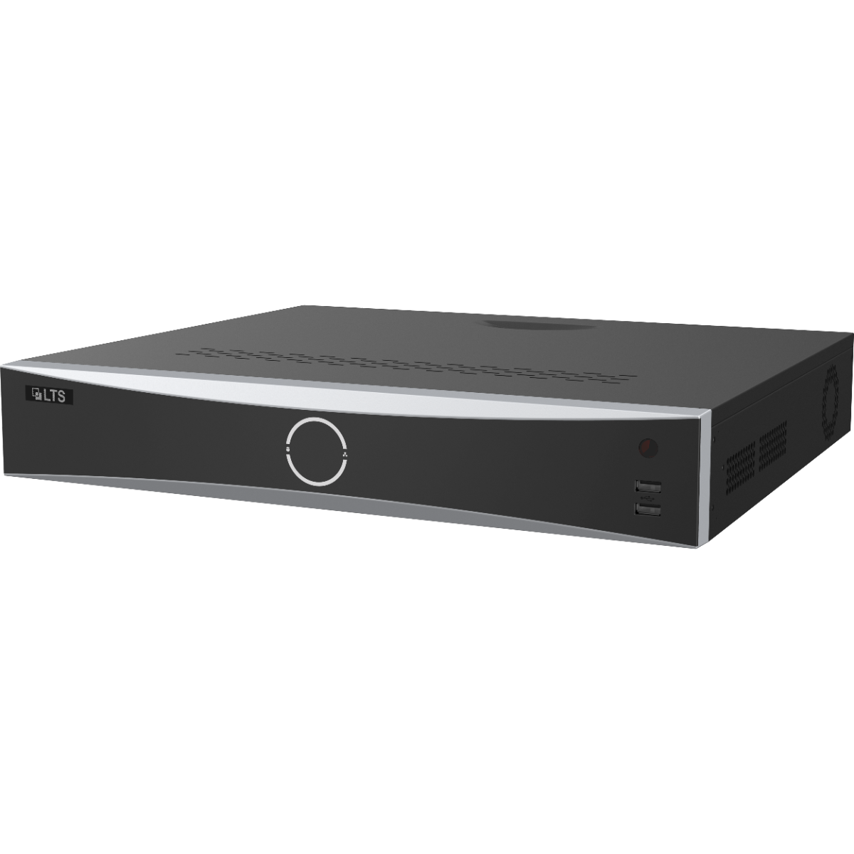 LTS LTN8916D-P16N Platinum NVR 16 Channel 8K PoE VCA 32MP
Black electronic device with a brand logo on a white background