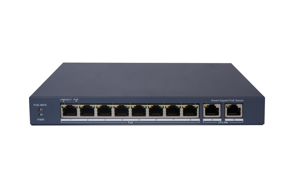 LTS POE-SWC802G 8-Port Cloud-Managed Gigabit PoE Switch