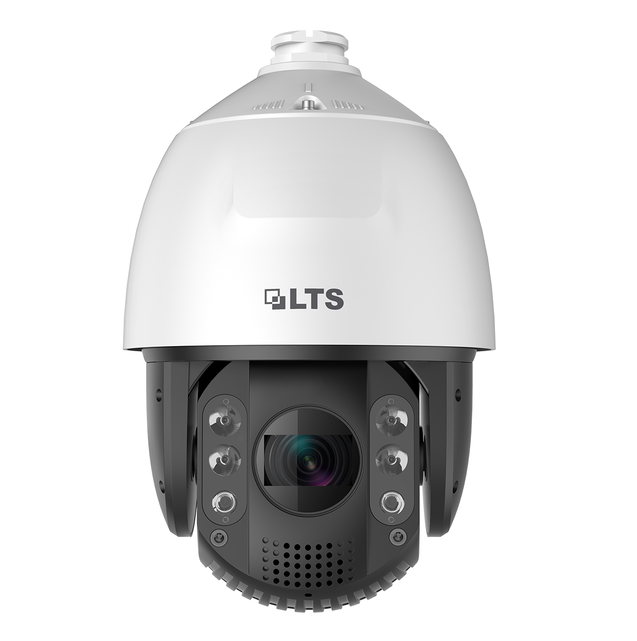 LTS LTPTZIP778NW-X25IR Platinum 8MP PTZ IP Camera AI Face Capture
LTS security camera with white dome on a white background