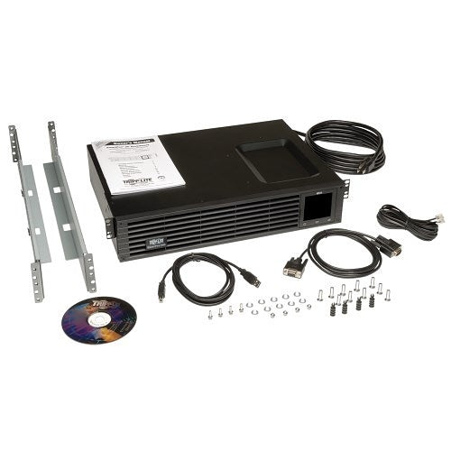 Eaton Tripp Lite SMART1000RM2U 2U Rackmount Sine Wave UPS
Electrical panel kit with components on a white background