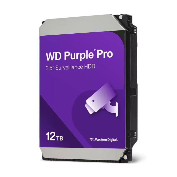 Western Digital DHWD122PURP Purple Pro 12TB AI Surveillance Hard Drive